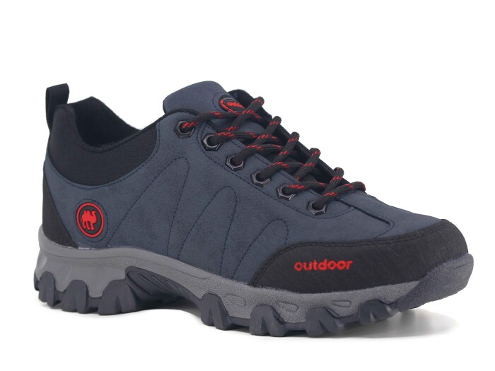 Star Jagulep Merdane 4054 Kısa Trekking Bot Lacivert - Kırmızı - Füme - 1