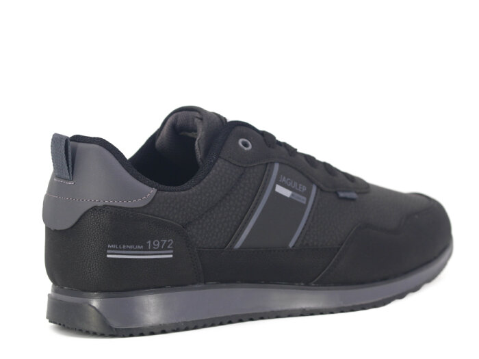 Star Jagulep Merdane Bugatti Cilt Spor Ayakkabı Siyah - Füme - 3