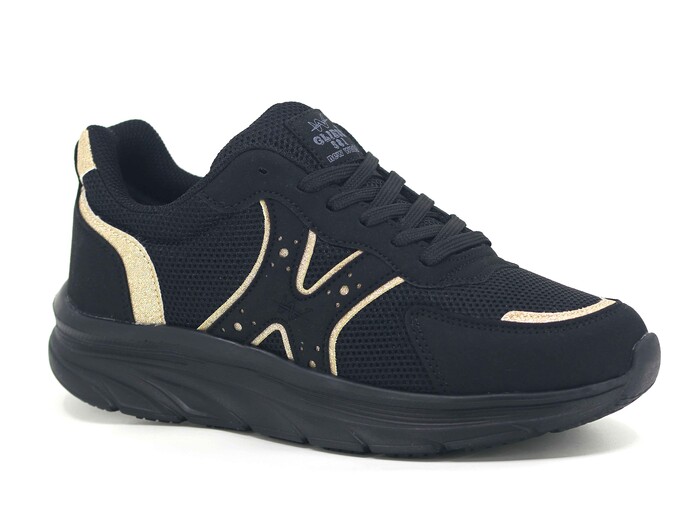 Starkids Zenne 901 Anorak Spor Ayakkabı Siyah - Altın - 1