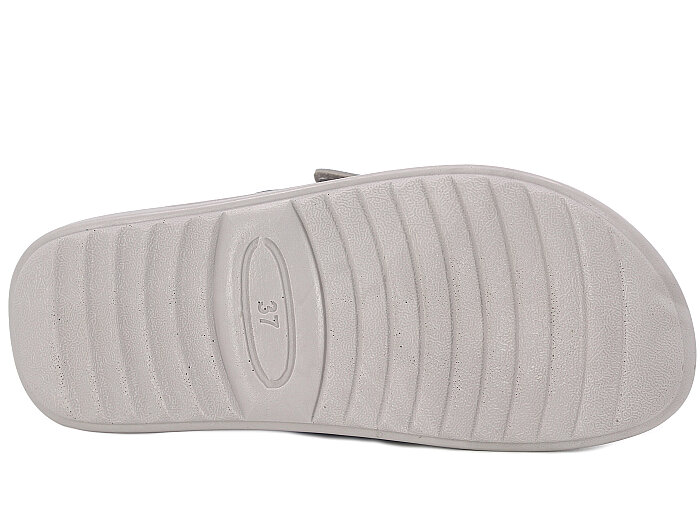 Sue Zenne 1353 Çift Toka Enj. Simli Kutulu Günlük Terlik Füme - 3