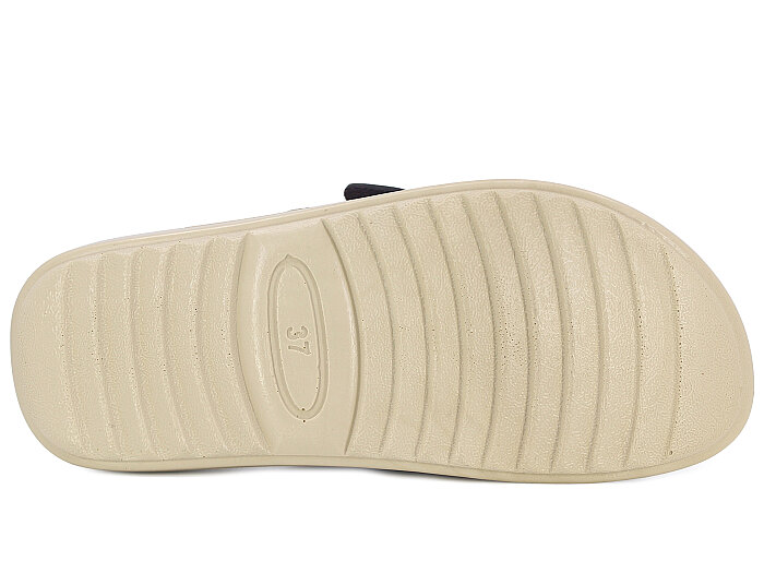 Sue Zenne 1353-Kap.Deri Çift Toka Enj.Kutulu Günlük Terlik Altın - 3