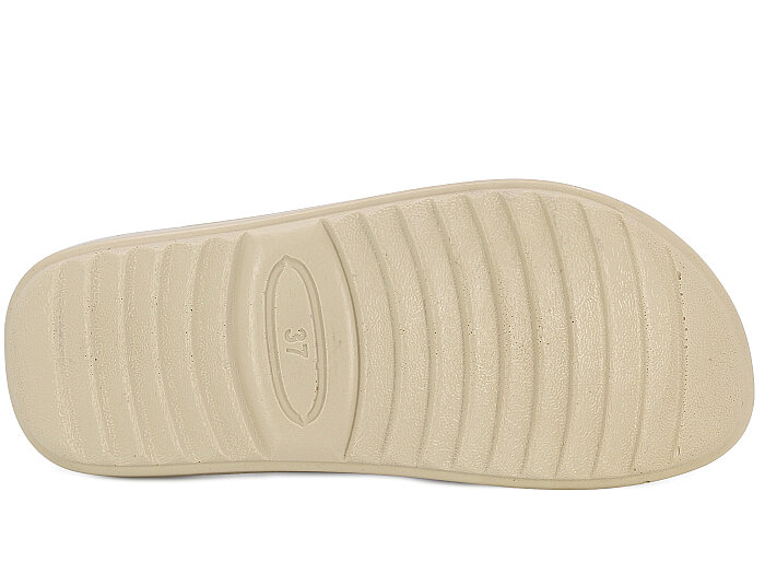 Sue Zenne 1354-Kap.Deri Çapraz Kutulu Enj. Günlük Terlik Altın - 3