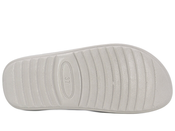 Sue Zenne 1354-Kap.Deri Çapraz Kutulu Enj. Günlük Terlik Gümüş - 3