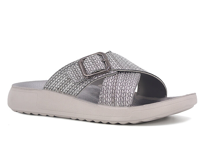 Sue Zenne 1355-Atina Enj. Kutulu Günlük Terlik Füme - Sue