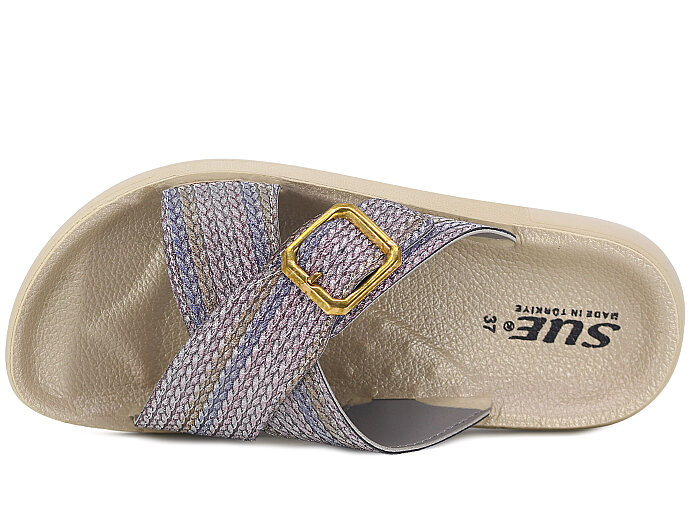 Sue Zenne 1355-Atina Enj. Kutulu Günlük Terlik Mor - Sue (1)