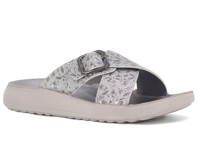 Sue Zenne 1355-Dalmaçya Enj. Kutulu Günlük Terlik Füme - 1