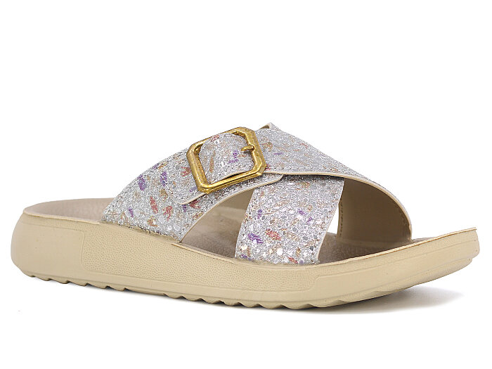 Sue Zenne 1355-Dalmaçya Enj. Kutulu Günlük Terlik Sarı 