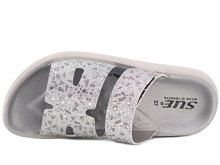 Sue Zenne 1356-Dalmaçya Enj. Kutulu Günlük Terlik Füme - Sue (1)