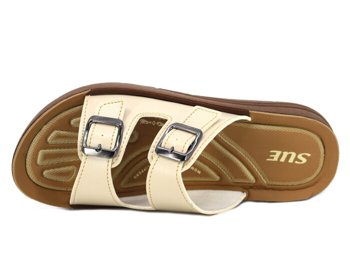 Sue Zenne 1457 Pedli Günlük Terlik Bej - Sue (1)