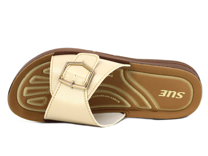 Sue Zenne 1456 Pedli Günlük Terlik Bej - Sue (1)