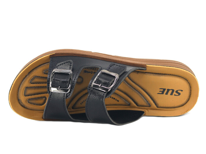 Sue Zenne 1457 Pedli Günlük Terlik Siyah - Sue (1)