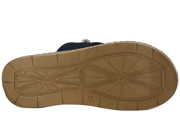 Sue Zenne 1472-F Enj. Kutulu Günlük Terlik Siyah - 3