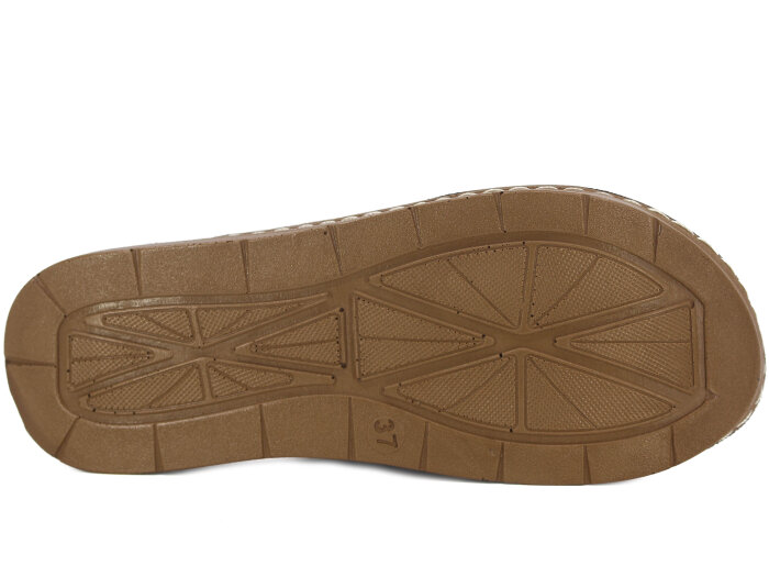 Sue Zenne 1473-F Geçmeli Enj. Günlük Terlik Bej - 3