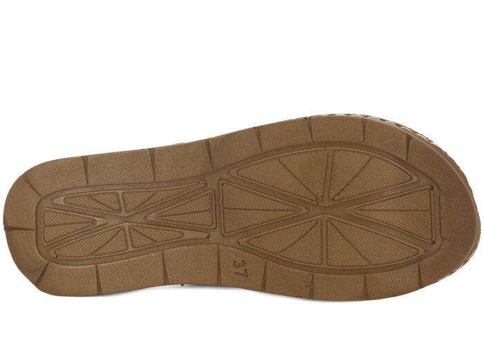 Sue Zenne 1473-F Geçmeli Enj. Günlük Terlik Vizon - 3