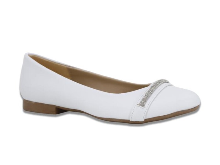 Tarhan Zenne 507 Babet Ayakkabı Beyaz - Thumbnail