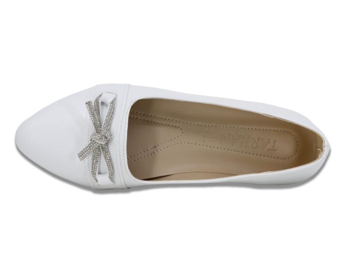 Tarhan Zenne 604 Babet Ayakkabı Beyaz - Thumbnail