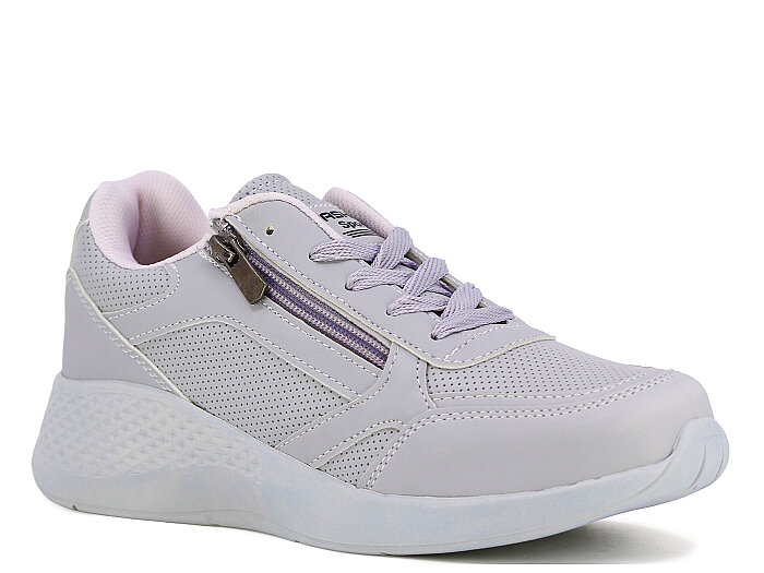 Tempo Zenne 04 Fermuarlı Cilt Spor Ayakkabı Buz - Tempo