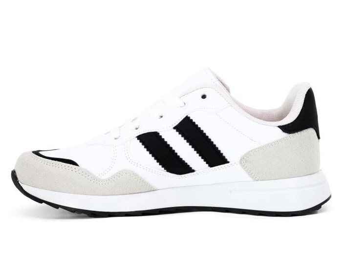 Tempo Zenne 099 Cilt Spor Ayakkabı Beyaz - Siyah - Buz