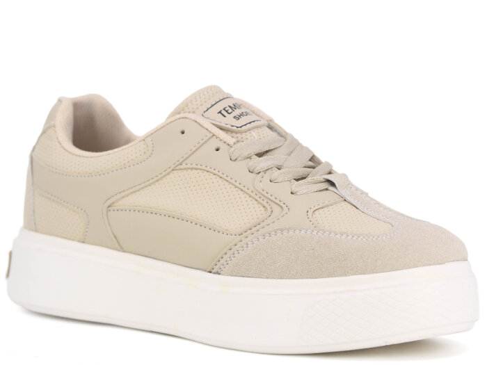 Tempo Zenne 103 Cilt Spor Ayakkabı Bej - 1