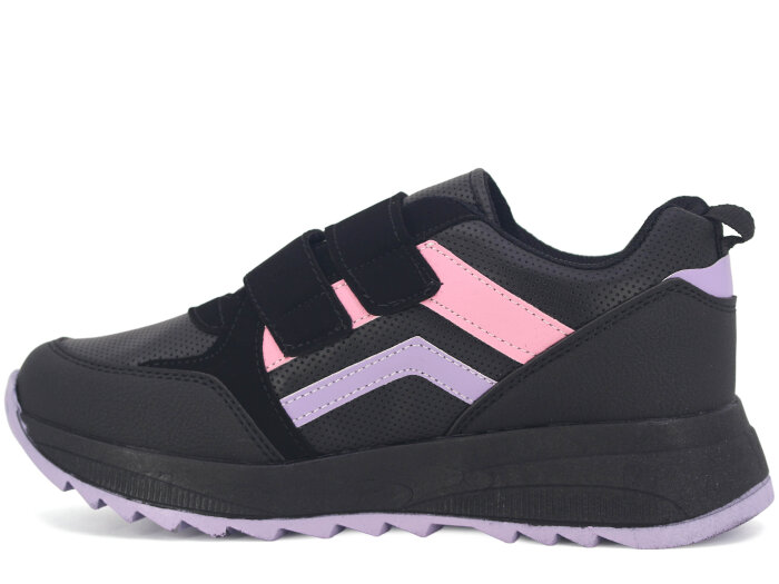 Tempo Zenne 1604 Cilt Spor Ayakkabı Siyah - Mor - Tempo (1)