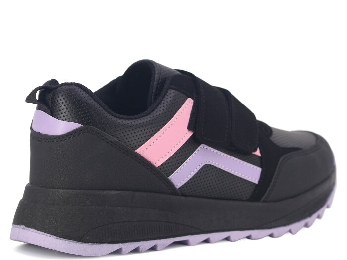 Tempo Zenne 1604 Cilt Spor Ayakkabı Siyah - Mor - 3