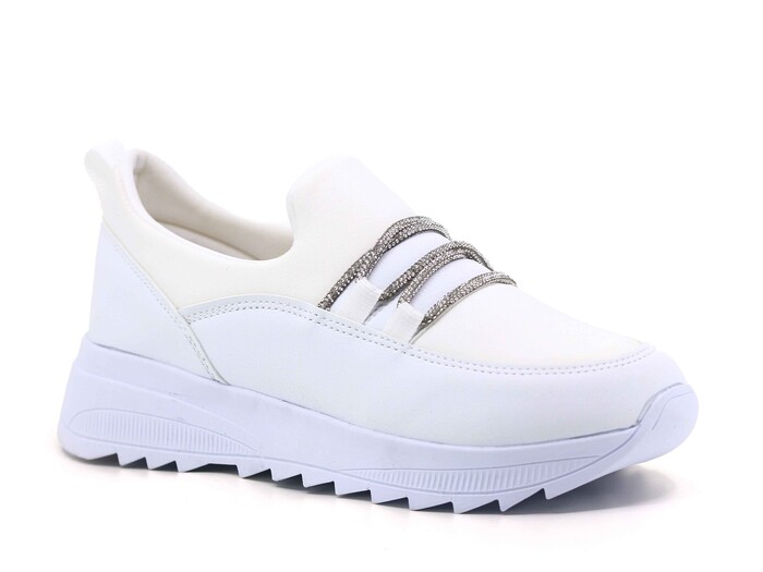 Tempo Zenne 571 Anorak Streçli Spor Ayakkabı Beyaz - Beyaz - Tempo