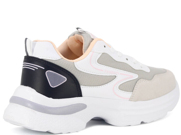 Texin Zenne 2626 Anorak Spor Ayakkabı Gri - Pudra - 3