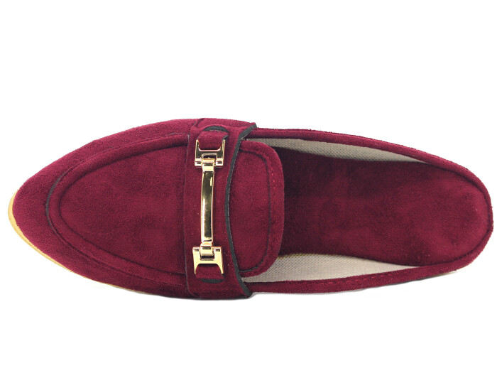 Tilki Zenne 105 Gondol Stilo Bello Ev Ayakkabısı Bordo - 2