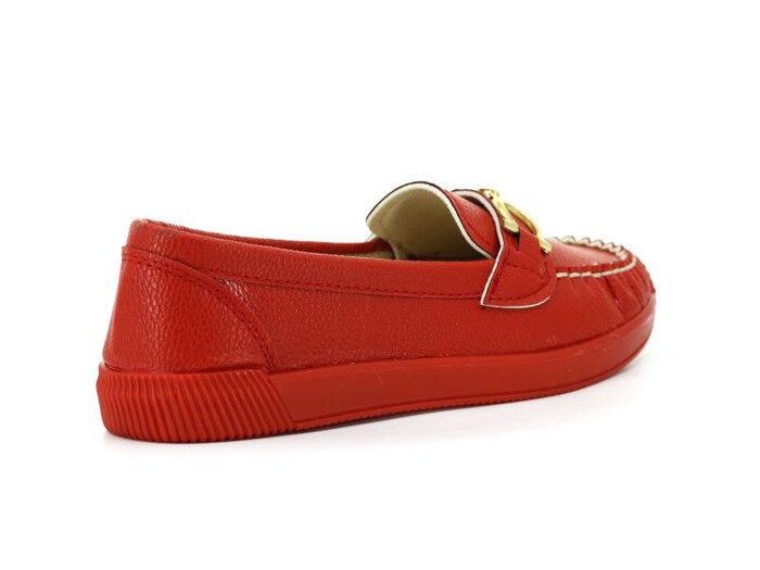 Tilki Zenne 301 C Toka Babet Ayakkabı Kırmızı - Thumbnail