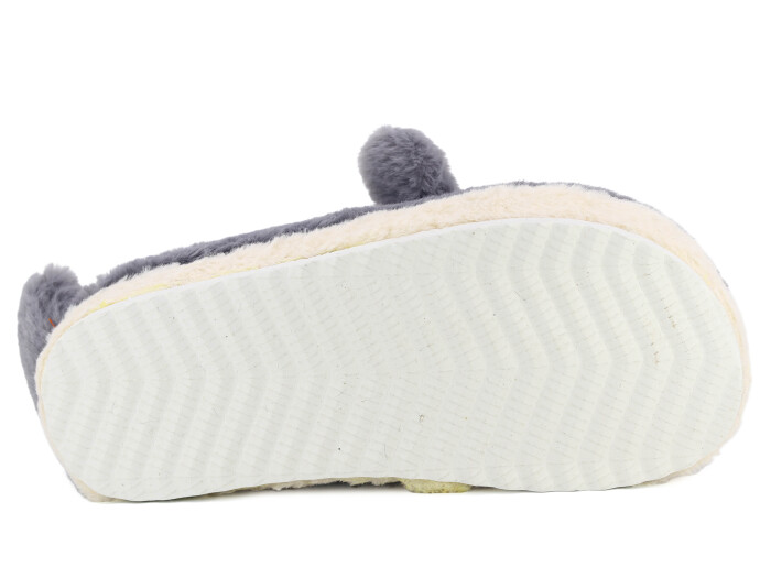 Tilki Zenne Köpek Balığı Ev Terliği Gri - 3