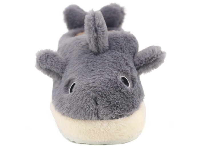 Tilki Zenne Köpek Balığı Ev Terliği Gri - Tilki (1)