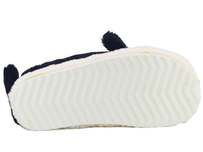 Tilki Zenne Köpek Balığı Ev Terliği Siyah - 3