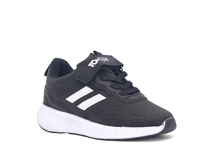 Tomkids Patik 5084 Cilt Spor Ayakkabı Siyah - Beyaz - 1