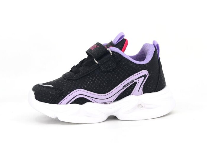 Tomwins Bebe 305 Cilt Spor Ayakkabı Siyah - Lila - Fuşya - Tomwins (1)