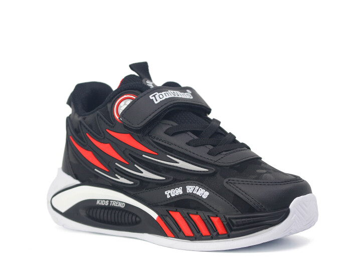 Tomwins Filet 004 Cilt Spor Ayakkabı Siyah - Kırmızı - Beyaz - Tomwins