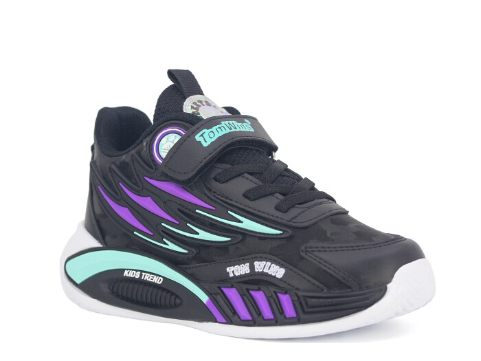 Tomwins Filet 004 Cilt Spor Ayakkabı Siyah - Mor - Su Yeşili - Tomwins