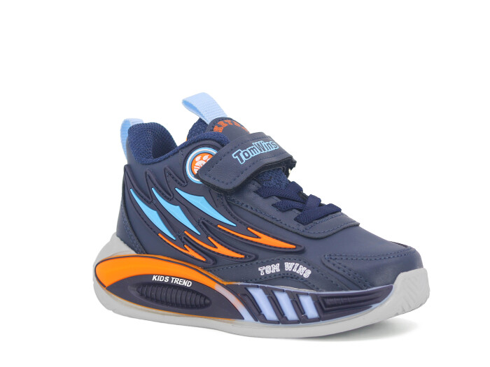 Tomwins Patik 004 Cilt Spor Ayakkabı Lacivert - Turuncu - Mavi - Tomwins