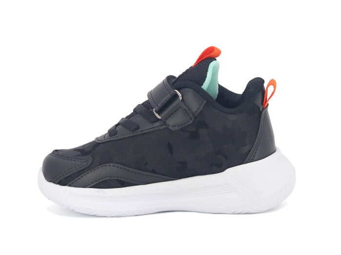 Tomwins Patik 004 Cilt Spor Ayakkabı Siyah - Su Yeşili - Turuncu - 2