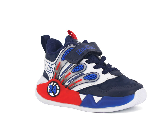 Tomwins Patik 005 Cilt Spor Ayakkabı Lacivert - Kırmızı - Beyaz - 1