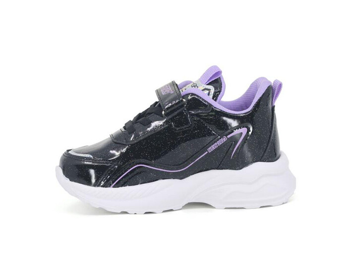 Tomwins Patik 1907 Cilt Spor Ayakkabı Siyah Rugan - Lila - 2