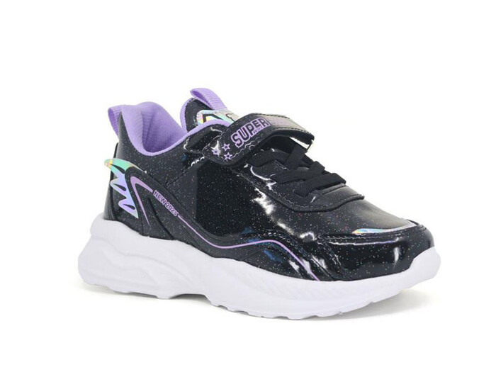 Tomwins Patik 1907 Cilt Spor Ayakkabı Siyah Rugan - Lila - 1