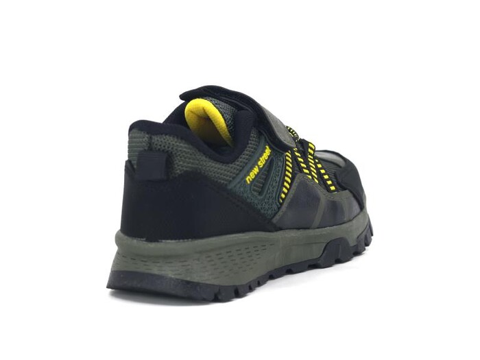 Tomwins Patik 2000 Cilt Spor Ayakkabı Siyah - Haki - Sarı - 3