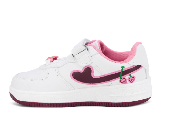 Toom Filet 033 Cilt Spor Ayakkabı Beyaz - Bordo - 2