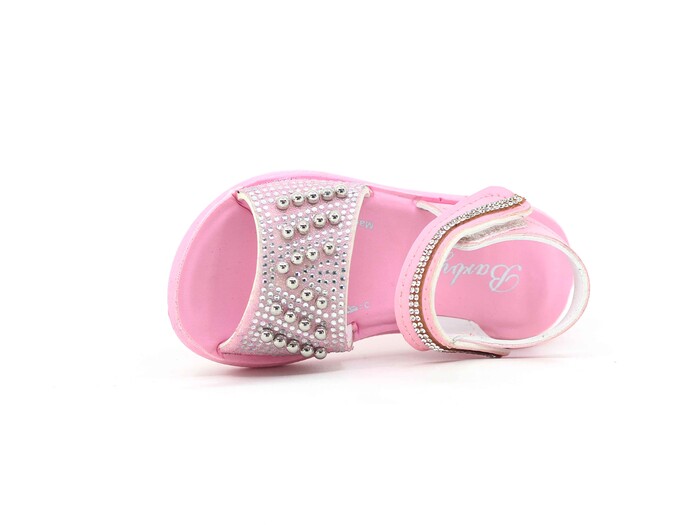 Tuna Bebe 2025 Taşlı Sandalet Pembe - 2