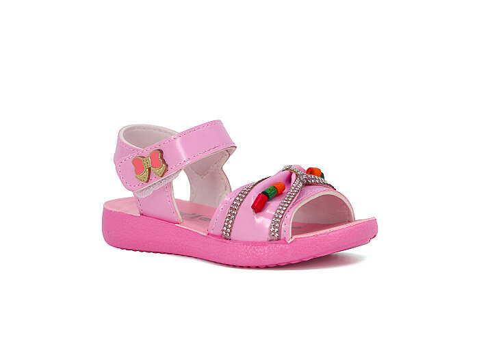 Tuna Bebe 310-02 Cırtlı Sandalet Pembe - 1