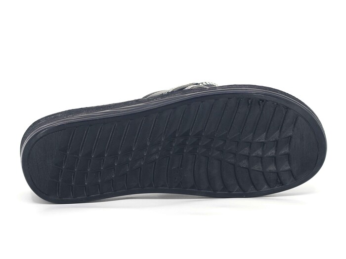 Tuna Zenne 002 Berna Pedli Poşetli Günlük Terlik Siyah - 3