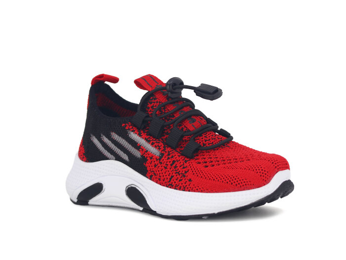 Tutinom Patik 507 Triko Spor Ayakkabı Kırmızı - Siyah - Tutinom