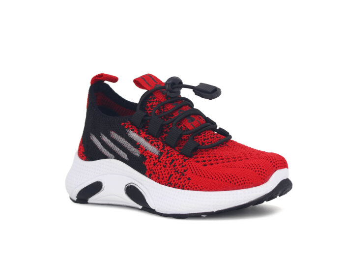 Tutinom Patik 507 Triko Spor Ayakkabı Kırmızı - Siyah - 1
