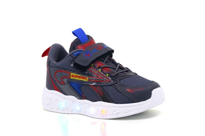 Twingers Patik 2414 Işıklı Anorak Spor Ayakkabı Füme - Kırmızı - Twingers