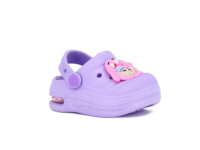 Twingo Bebe Bebe-Patik 2316 Işıklı Emojili(8'li) Cross Terlik Lila - Twingo